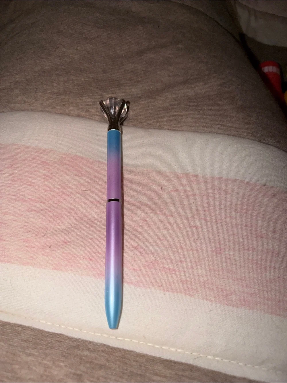 Target Blue and Purple Gradient Pen with Crystal Top